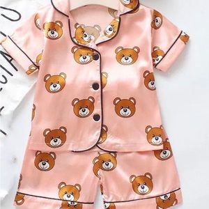 Kids Satin Pajamas fits size 4-6
